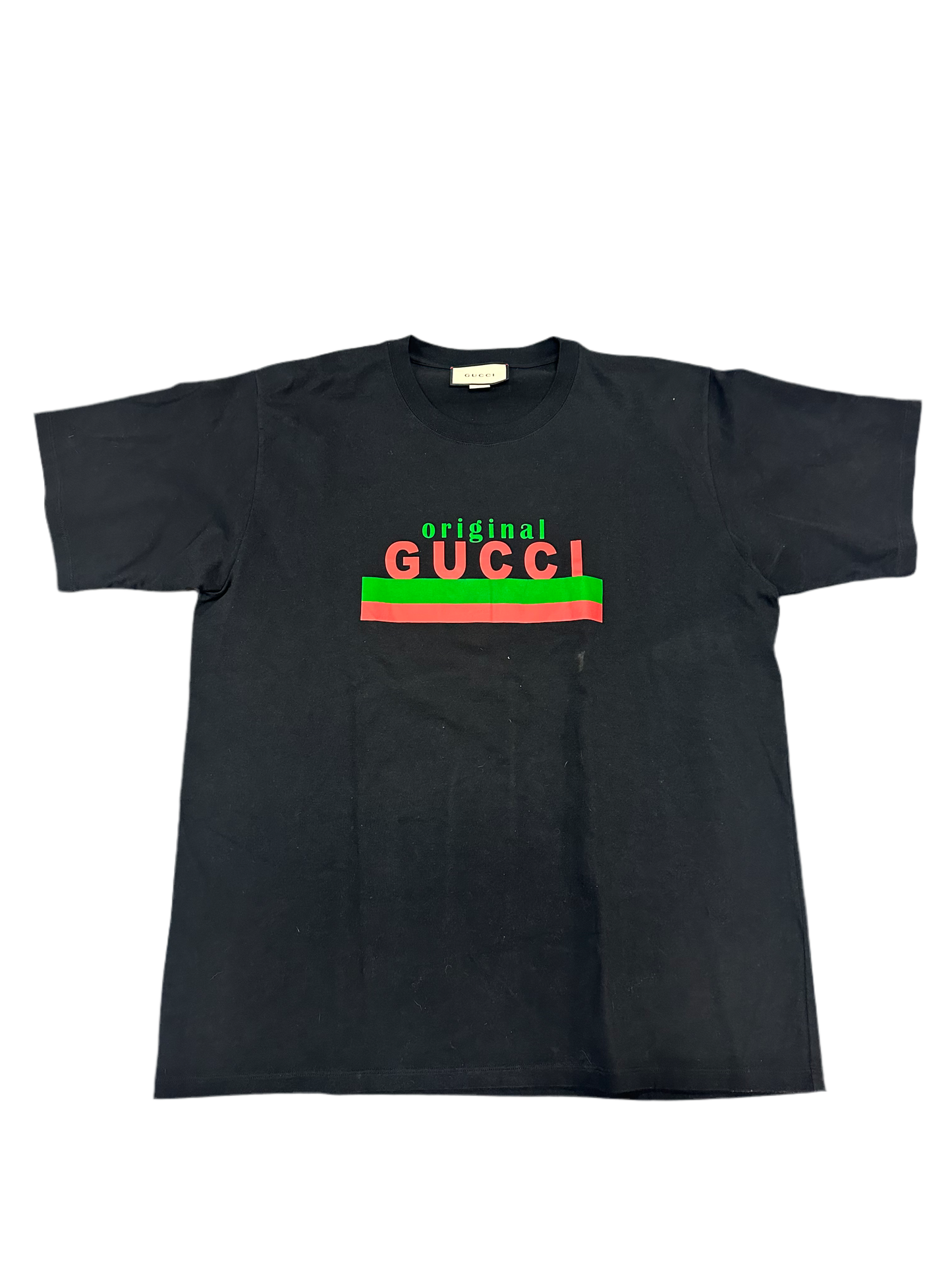 Gucci original Gucci logo Black T-shirt Pre owned XXL