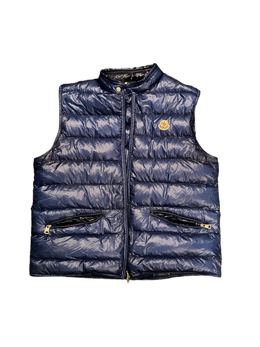 Moncler slim fit vest blue 