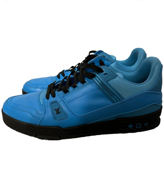 Louis vuitton trainer low blue black 