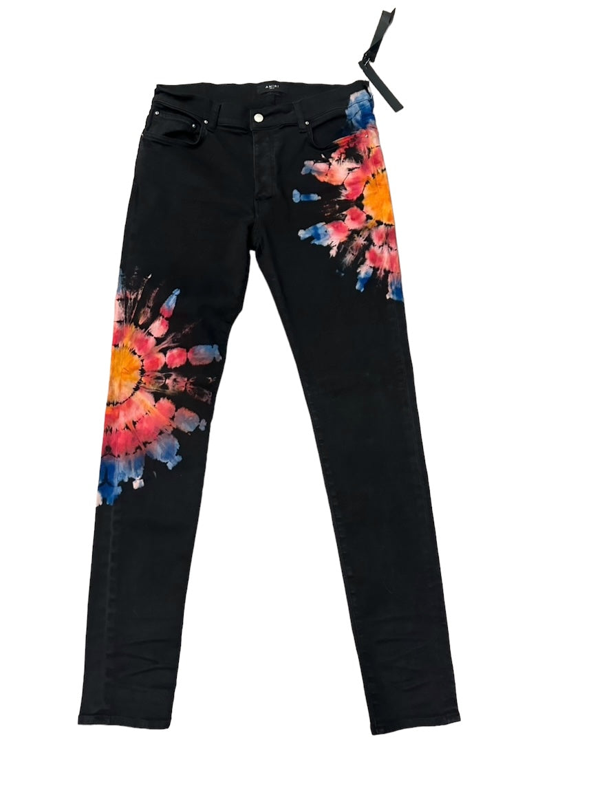 amiri tie dye jeans