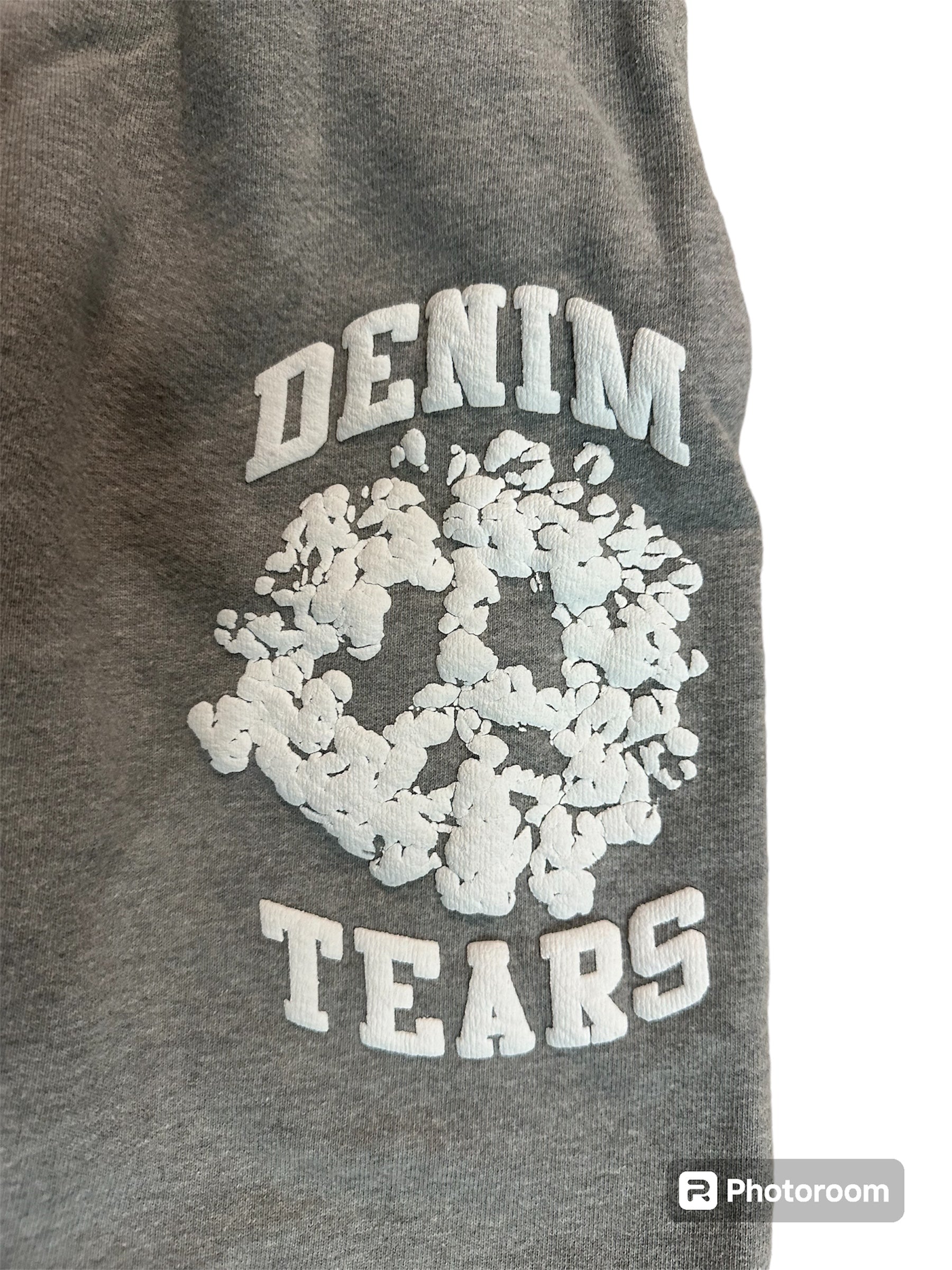 denim tears grey peace university sweatpants 3