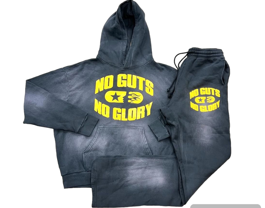 hellstar no guts no glory sweat suit set